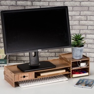 🚀🇲🇾💻 [508E] DIY Wooden Office Monitor Desktop Keyboard Monitor Organizer Storage Rack