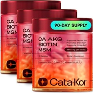 Cata-Kor Hair Skin And Nails Vitamins For Women – Biotin Hair Supplement | Hyaluronic Acid | Calcium