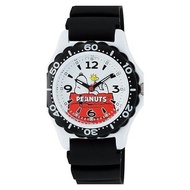 [Citizen Q&amp;Q] Watch Analog Snoopy Waterproof Urethane Strap AA96-0015 White x Black From JAPAN