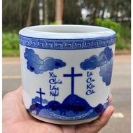 CATHOLIC INCENSE BOWL - Incense Bowl - Incense Censer size;8, 10,12,14,16 cm