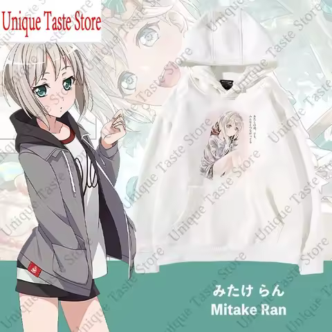 ‌BanG Dream Hoodies Afterglow Mitake Ran Aoba Moca Print Harajuku Fashion Cartoon Women Men Autumn H