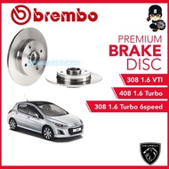 BREMBO Rear Disc Rotor (2pcs) - Peugeot 308 1.6 VTI, 308 1.6 Turbo 6speed, 408 1.6 Turbo