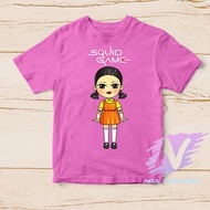 kaos squid game karakter boneka squid game terlaris