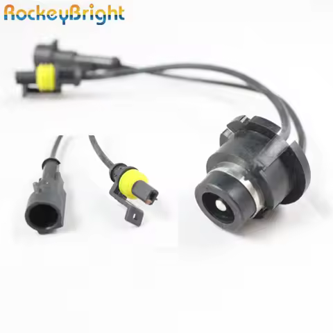 Rockeybright 2pcs Wire HID Ballast Kit Xenon D2S D2R D2C to AMP Harness Adapter Light Xenon Kit Cabl