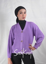 Premium Outer Cardigan Crop Rajut kancing Wanita Korean Style Hijab Oversize Tebal Jumbo lengan balo