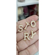 1 PIECE - LETTER CHARM /CHARM PENDANT NECKLACE INITIAL