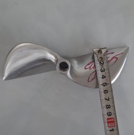 chân vịt inox 6.0 - 6.5hp cánh xéo cốt thẳng gen trong 14mm cho máy xăng