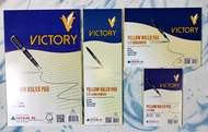 Victory Yellow Paper. 64 gsm. 90 Leaves. Whole, 1/2 Crosswise, 1/2 Lengthwise, 1/4 Yellow Paper, Sch
