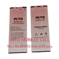 Baterai Battery Batre Batrai Mito Ba-00093 Ba 00093 Mito 650Java