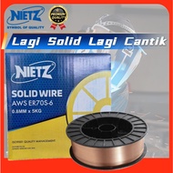NIETZ MALAYSIA AWS ER70S-6 MIG MAG 5KG 0.8mm Gas Welding Wire Welding Dawai Made In MALAYSIA