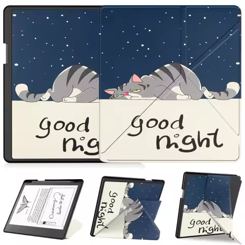 For Funda Amazon Kindle Scribe 2024 (2nd Generation) Case Smart Pencil Holder Y-Fold Cover For Kindl