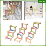 [Wishshopehhh] Bird Ladder Cage Accessories Wooden Bird Bridge for Conures Parakeets Finch