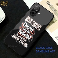 Casing hp Samsung A07 4G/5G Softcase Glass Glossy Samsung A07 4G/5G Case hp Samsung A07 4G/5G - K89