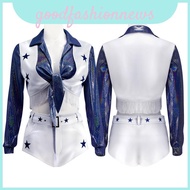 Cheerleader Dallas Cowboys Costume with Polyester Fabric - Perfect for Halloween or Gaming Days