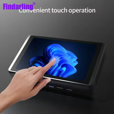 8 inch windows 11 pro mini pc with touch screen/industrial tablet minipc office advertising machine 