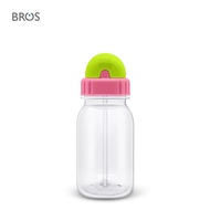 BROS Crystal 350ml Straw Water Bottle | BPA-Free Water Bottle Drinking Bottle Drinkware