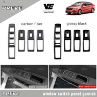 Vemart proton preve suprima car carbon fiber window switch panel accessories