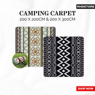 Camping Ground Sheet Tikar Picnic Floor Mat Waterproof Carpet Outdoor Tent Equipment 200x200cm 200x3