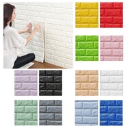 (5 keping) 3D Stiker Hiasan Dinding Corak Bata #Kalis air / (5 pieces) 3D Wall Stickers Home Decor; 