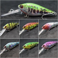 wLure Crankbait Fishing Lure 7g 5cm Lightweight Deep Water Diver 3-4 Meters Tight Fast Wobble Epoxy 