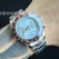 Ice Blue Daytona Wrist Watch Multifunctional Mechanical Watch Waterproof Luminous Steel Band Panda D