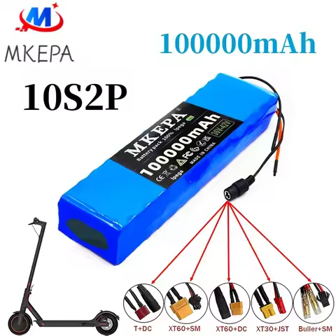MKEPA 36V 100000mAh 36v Electric Scooter Battery Lithium Electric Scooter 500W Electric Scooter Batt