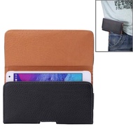 Ready stock 5.5 inch Horizontal Style Litchi Texture Waist Bag with Back Splint for Huawei Honor 7i 