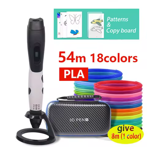 child DIY 3D Pen 3D Printing Pen for ABS/PLA Filament 1.75mm USB Output Low Voltage 3D Pen for Child