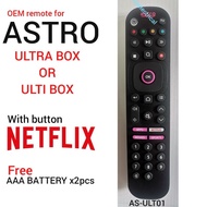 ASTRO TV BOX remote control (OEM) for ULTRA BOX ULTI BOX with NETFLIX button