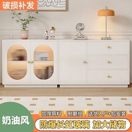 Cream Style Sideboard Cabinet French Simplicity Cupboard Cupboard Tea Cabinet Household Living Room Storage Cabinet Wall