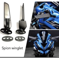 Full winglet mirrors cnc cbr250 cbr150 xmax ninja 250 gsx150 r15 r25 etc