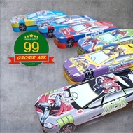 SANRIO and CAR Series Tin Pencil Case/ Diamondsgrip Tin Material Multipurpose Pencil Case/ Tin Penci