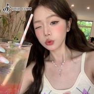 JOJO COCO  Simple Multifunctional Clavicle Chain Accessories Pearl Necklace