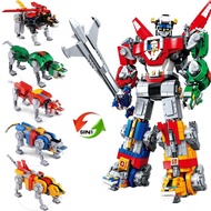 5 in1 Deformable Model Voltron Defender Of The Universe Building Blocks Bricks Toy Christmas Birthda