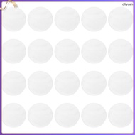 50pcs Clear Round Pin Badge Covers, PVC Button Cover Protectors 2.48 Inch/63mm, Compatible with 2.28