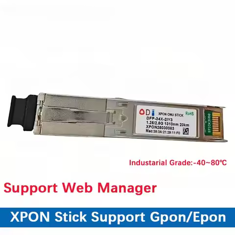 ODI V06 EPON Stick SFP GPON ONU Stick SFP GPON ONU STICK With MAC SC 1310nm/1490nm Pon Module Ont 20