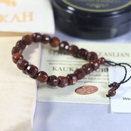 Quraisy Kaukah - Gelang Kokka Motif Kristal 8mm Asli Santri Kayu Kaokah Kokah Arab Original
