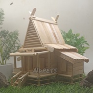 miniatur prakarya rumah adat Riau stik es krim