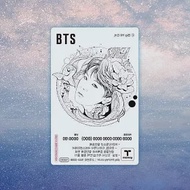 官方週邊商品 防彈少年團 BTS X T-MONEY 2代 透明交通卡 地鐵卡- [SUGA] (韓國進口版)