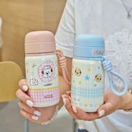 1pc Portable Outdoor Kids Mug, Cartoon Puppy Pattern Design, 310ml/10.48oz, With Portable Rope, Exqu