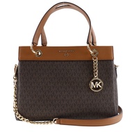 กระเป๋าสะพายไหล่ Michael Kors Susan 2-Way มือสอง รุ่น 30F1GUSS2B ผลิตจาก PVC สีน้ำตาล สามารถสะพายข้า