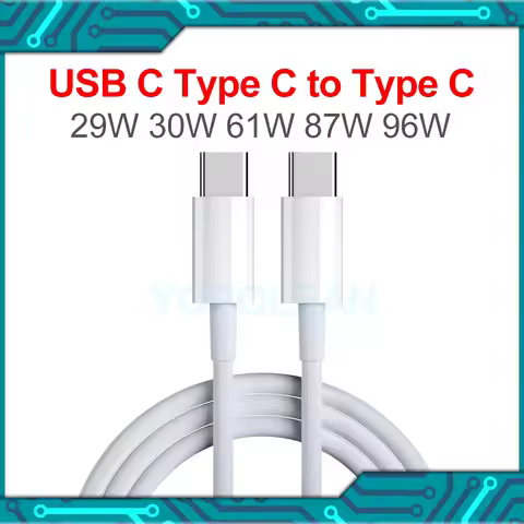 New 30W 61W 87W 96W USB C Type C to Type C DC Power Adapter Charger Cable For MacBook Pro A1706 A170
