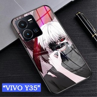 Softcase Glass Kaca VIVO Y35 - Casing hp VIVO Y35 [ S99 ].