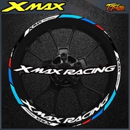 Wheel Hub Sticker Reflective Rim Scooter Hub Strips Decals Motorcycle Accessories for Yamaha Xmax XM