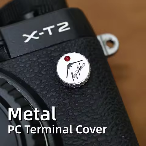 Metal Flash PC Sync Terminal Cap Anti-Dust Cover For Fuji X-T2 T3 T4 T5 XT2 XT3 XT4 XT5 H1 XH1 GFX50