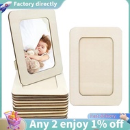 12PCS Unfinished Solid Wood Photo Picture Frames Standing Photo Frames For 4 X 6 In Photos,
