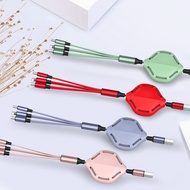 3 in 1 USB Charging Cable One Way Retractable Super Flexible Micro Multi-function USB Cable for  Android Iphone Type-C