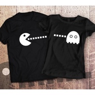 Packman Matching Couple T-Shirts - Fun Anniversary Gift
