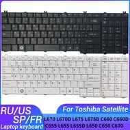 Russian/US/French/Spanish Laptop Keyboard For Toshiba Satellite L670 L670D L675 L675D C660 C660D C65