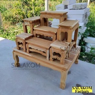 Real Teak Altar Table Buddha Group 7 Page 4 (Not Yet Painted)